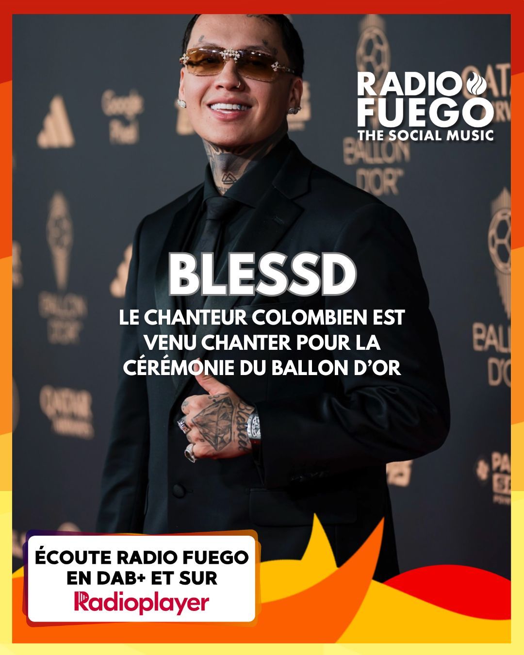 BLESSD A LA CEREMONIE DU BALLON D'OR