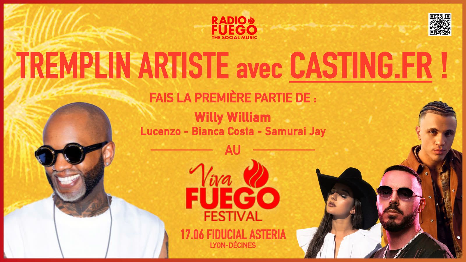 Tremplin artiste avec Casting.fr — Viva Fuego Festival